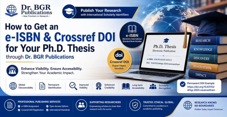 How to Get an e-ISBN & Crossref DOI for Your Ph.D. Thesis through Dr. BGR Publications