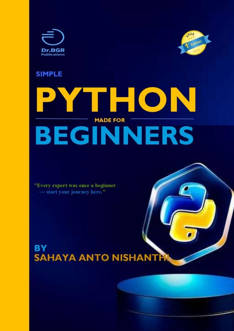 ISBN Simple Python Made for Beginners - Dr.BGR Publications